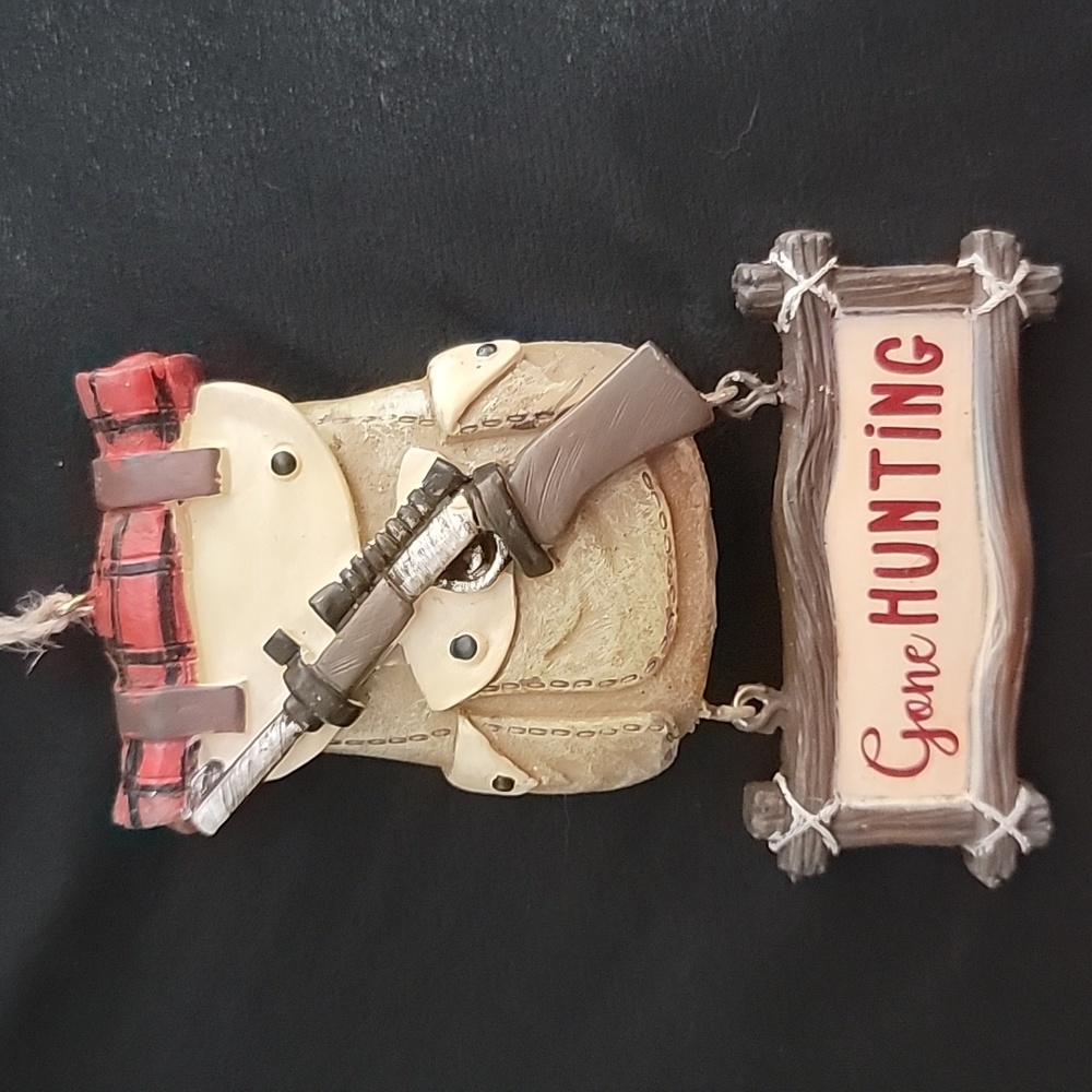 New Hunters Backpack Christmas Ornament “Gone Hunting"